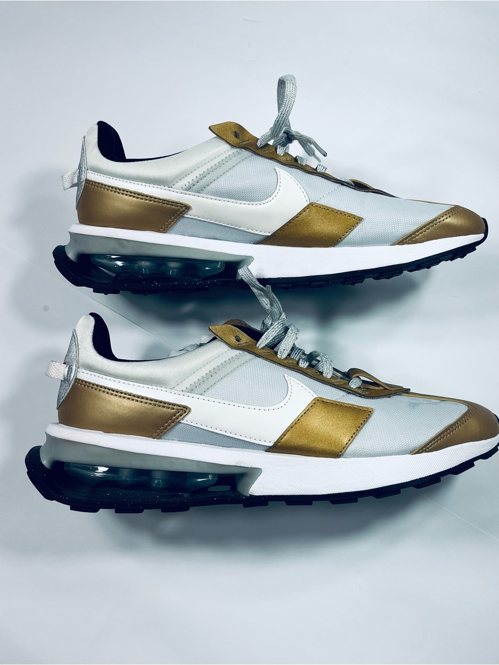 Nike Air Max Pre-Day SE Platinum White Gold # DJ6210-001 Women’s 10.5 Shoes - Picture 2 of 15